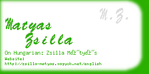 matyas zsilla business card